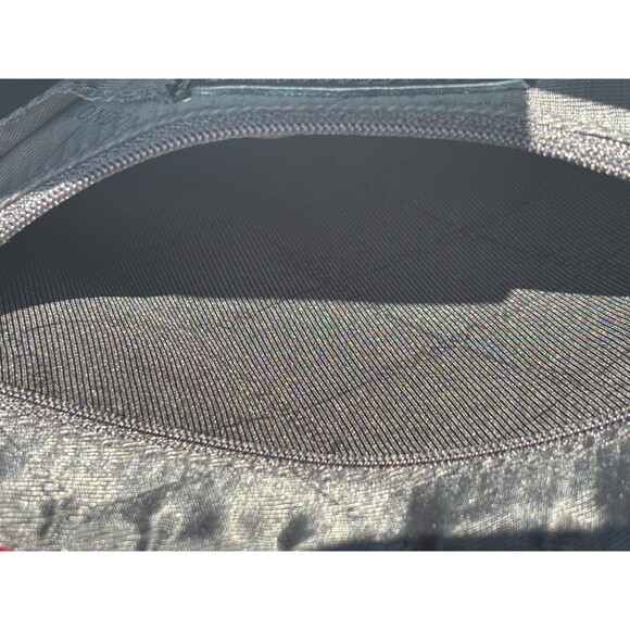 M London Red Leather Snakeskin Like Embossed Leather Purse Tote Signature Lining - Picture 13 of 16